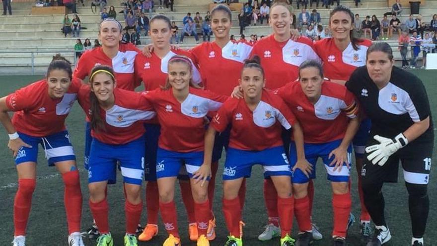 El Collerense de Primera femenina que el pasado fin de semana jugó en San Sebastián ante la Real Sociedad.