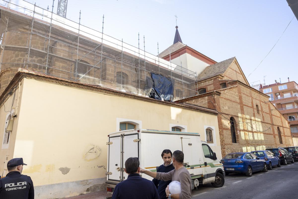 Andamio de la nave de Levante de la Iglesia Parrocial de La Inmaculada