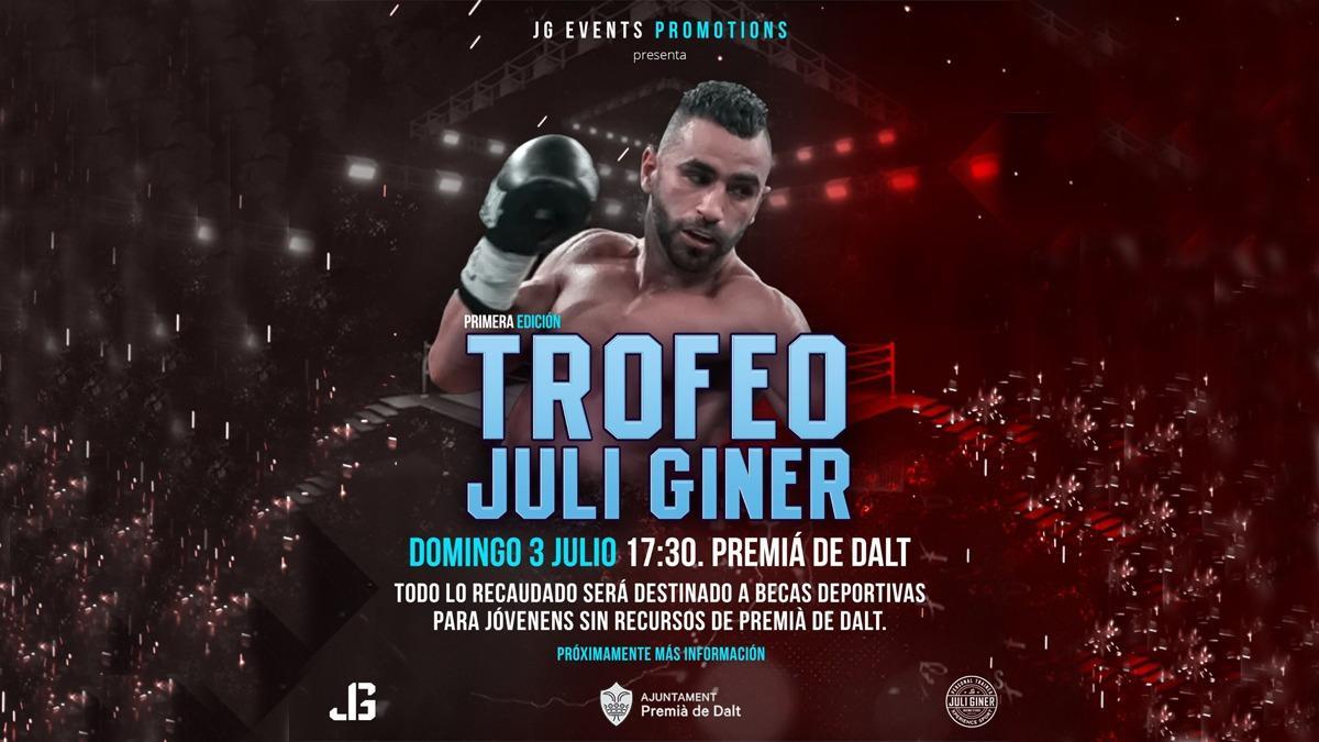 Cartel del primer Trofeo Juli Giner de boxeo