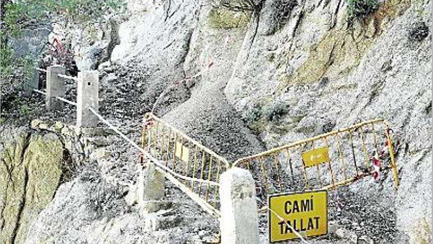 El tram que Costes va tancar de Martossa-Porto Pi del camí de ronda de Tossa de Mar.