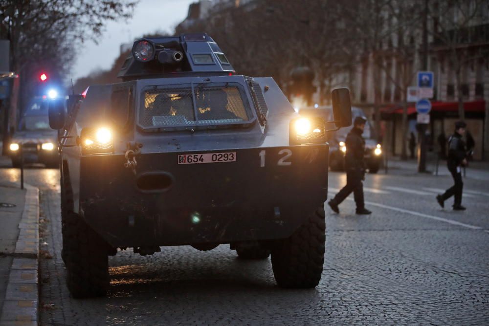 Protesta de los 'chalecos amarillos' en París