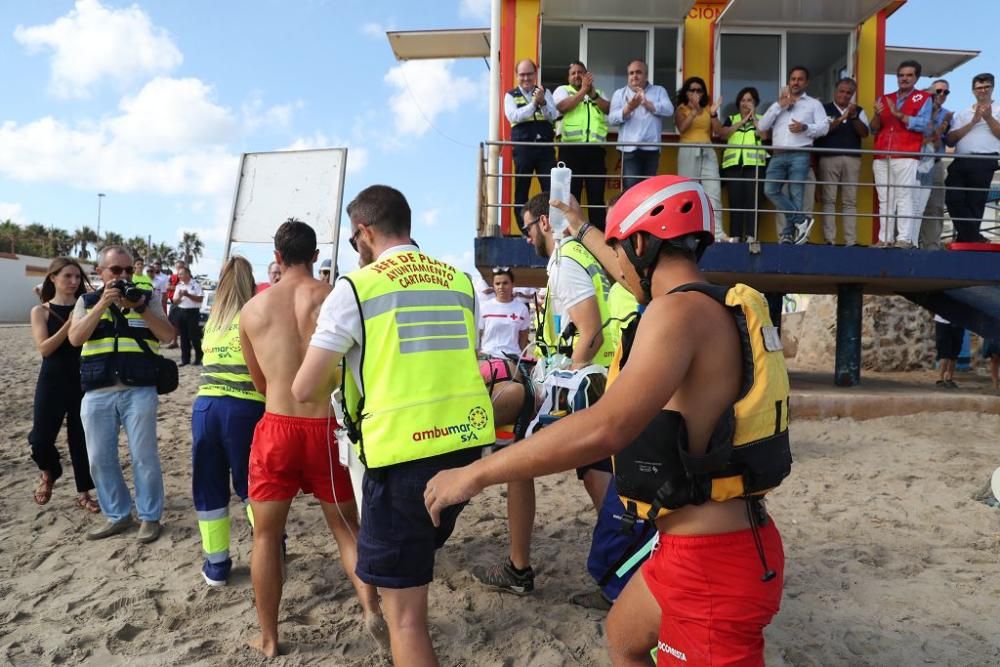 Simulacro de rescate en Cabo de Palos