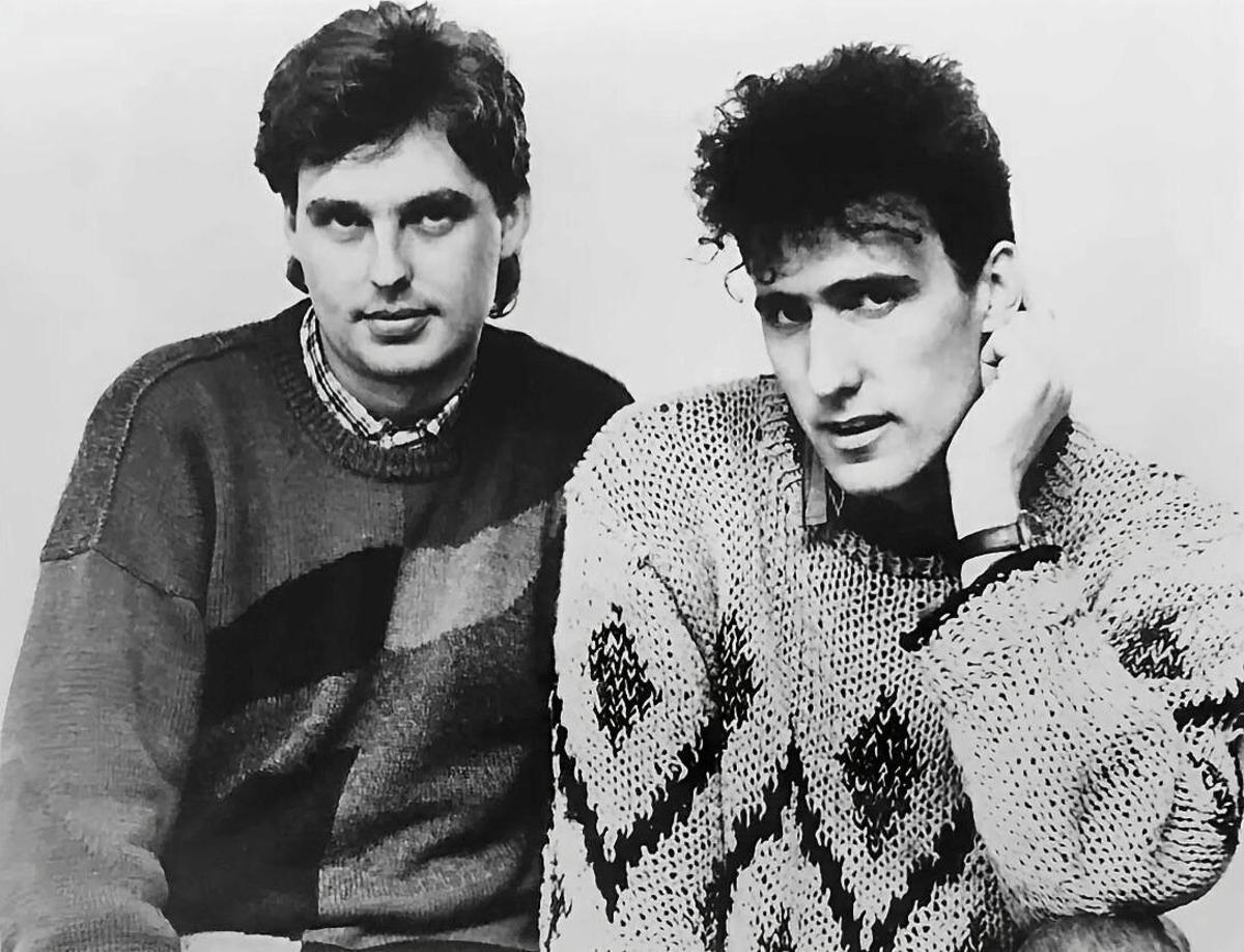 Orchestral Manoeuvres in the Dark. Paul Humphreys (izquierda) y Andy McCluskey