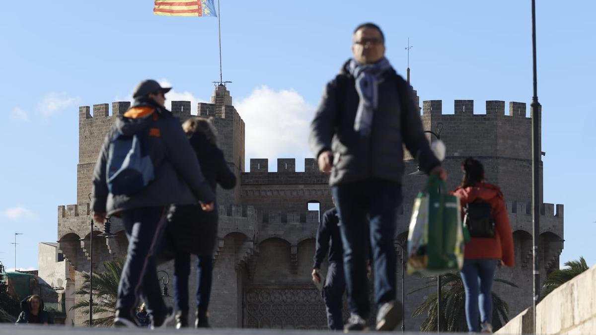 Fuertes rachas de viento en València