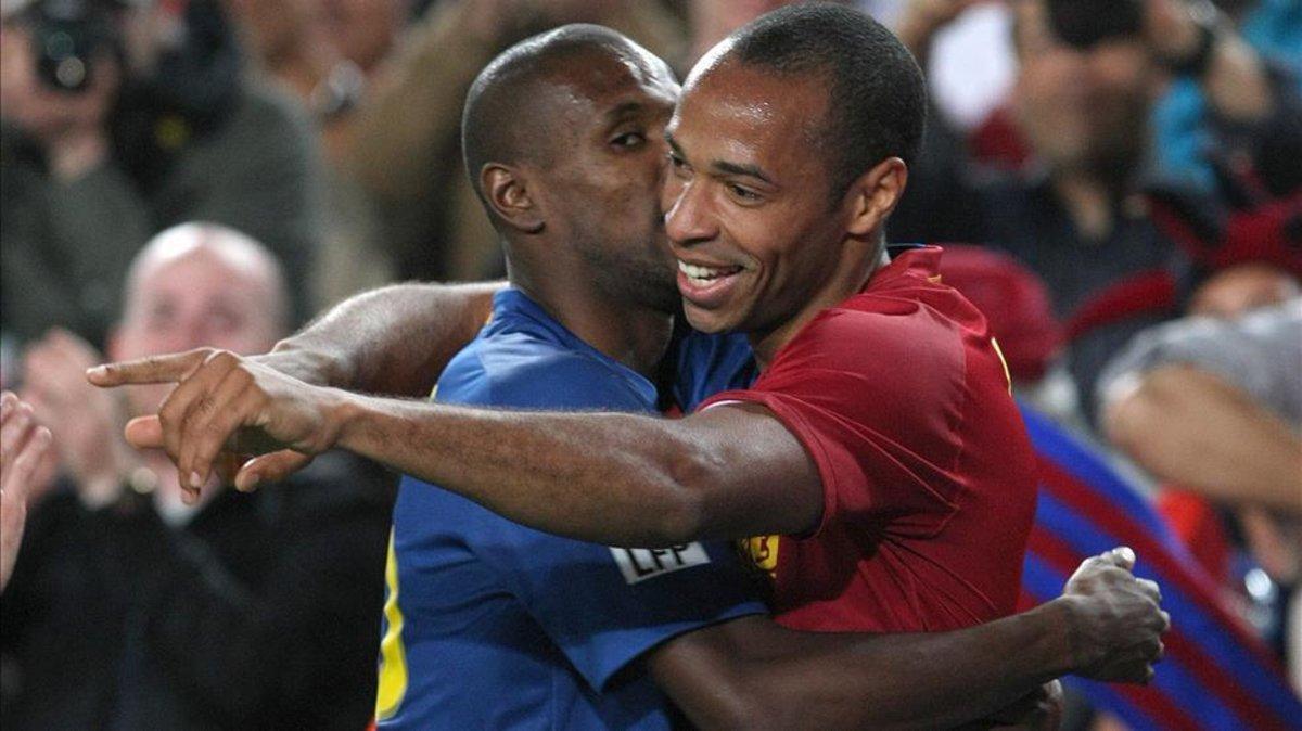 Abidal y Henry, dos de los jugadores franceses que han militado en el Barça