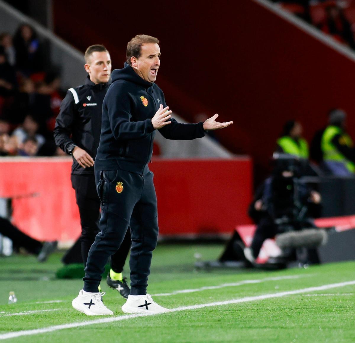 Jagoba Arrasate, durante el partido ante el Sevilla.