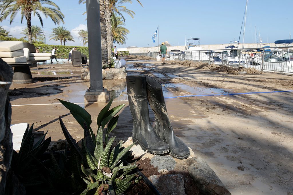 Estas son las imágenes que deja la DANA a su paso por Águilas