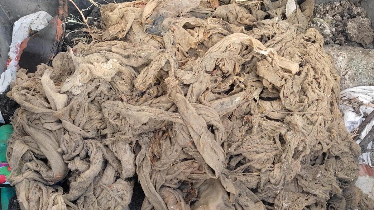 Residuos extraidos en una Estación Depuradora de Aguas Residuales (EDAR) de Aqualia.