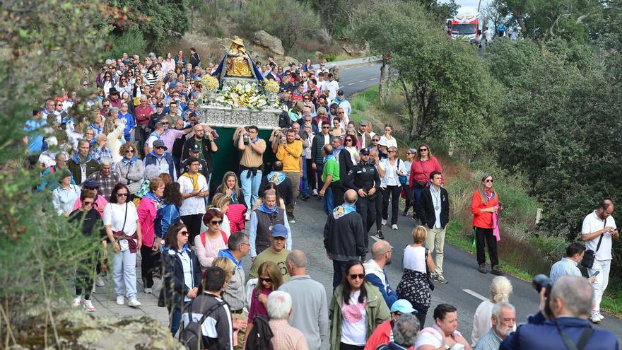 Suspendida la procesión de subida de la Virgen del Puerto de Plasencia a su santuario