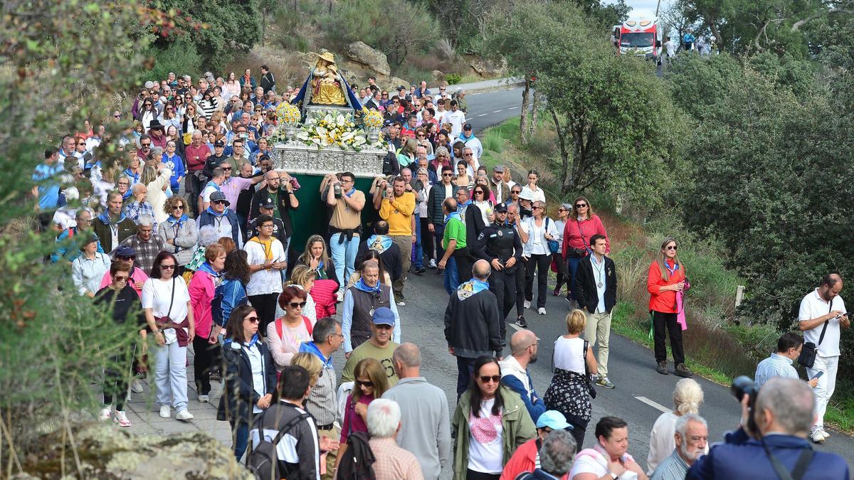 La procesión de la Virgen del Puerto de Plasencia no se repetirá este sábado.