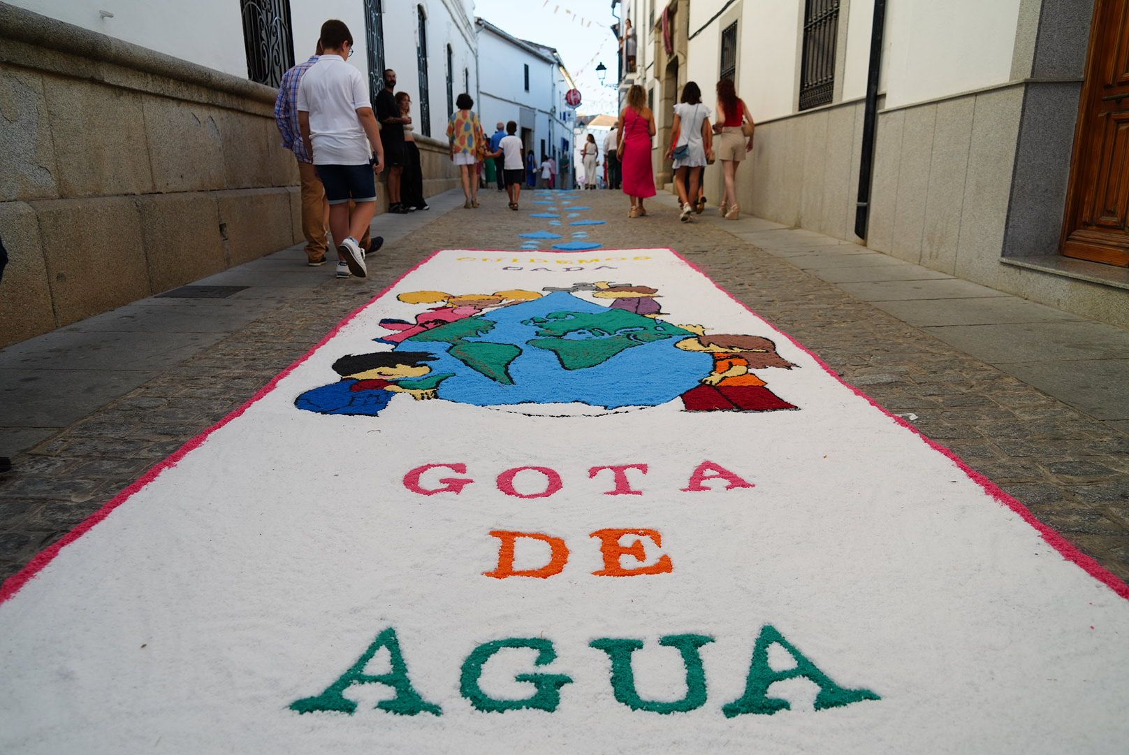 San Roque y alfombras de sal en Dos Torres