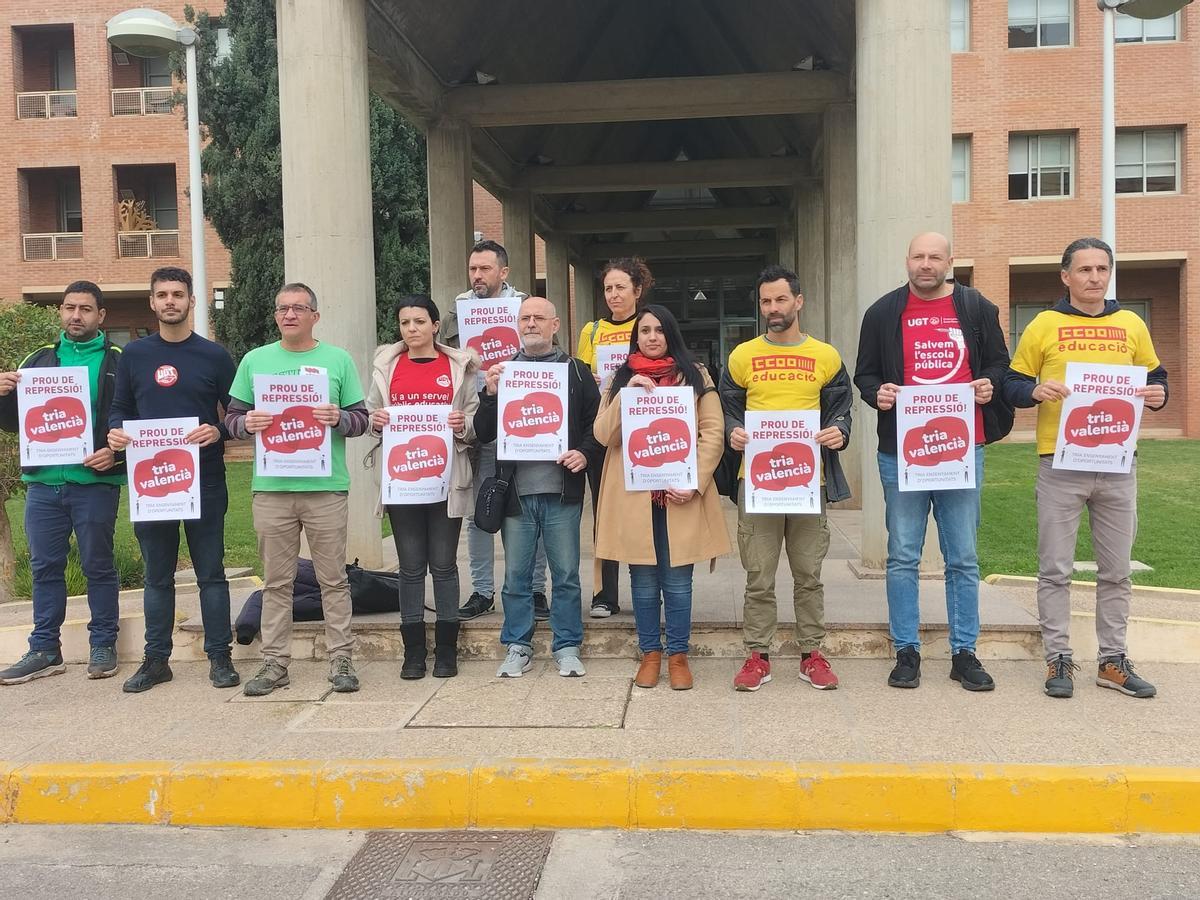 Protesta de la Plataforma de Defensa de la Educació Pública .