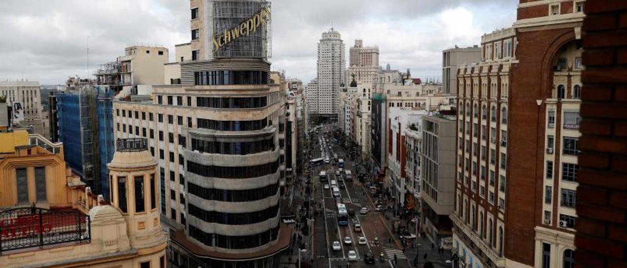 La Gran Vía de Madrid.