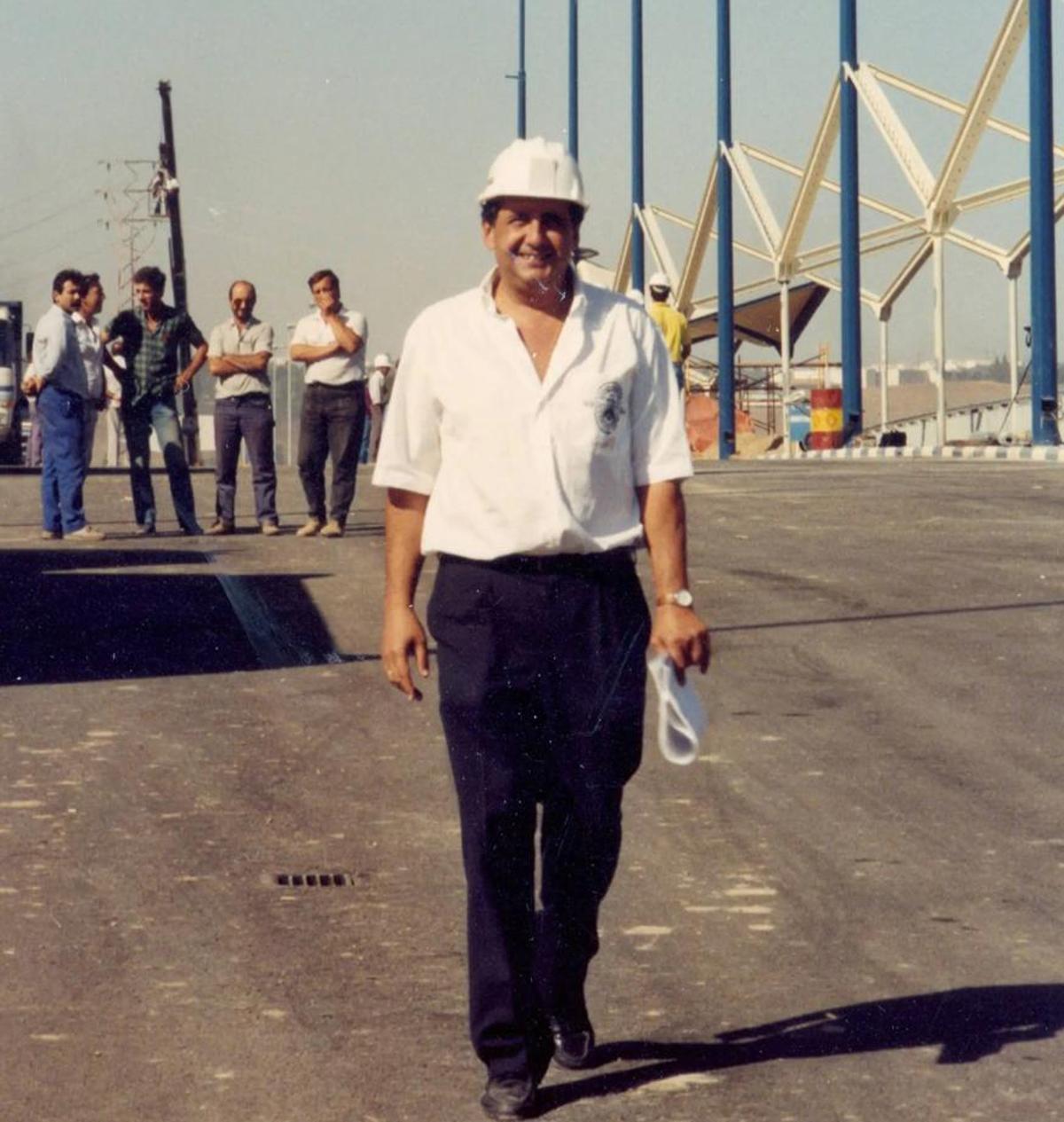 Construcción del Puente del Cachorro en 1991.