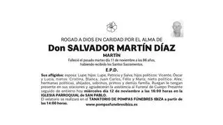 Esquela Salvador Martín Díaz