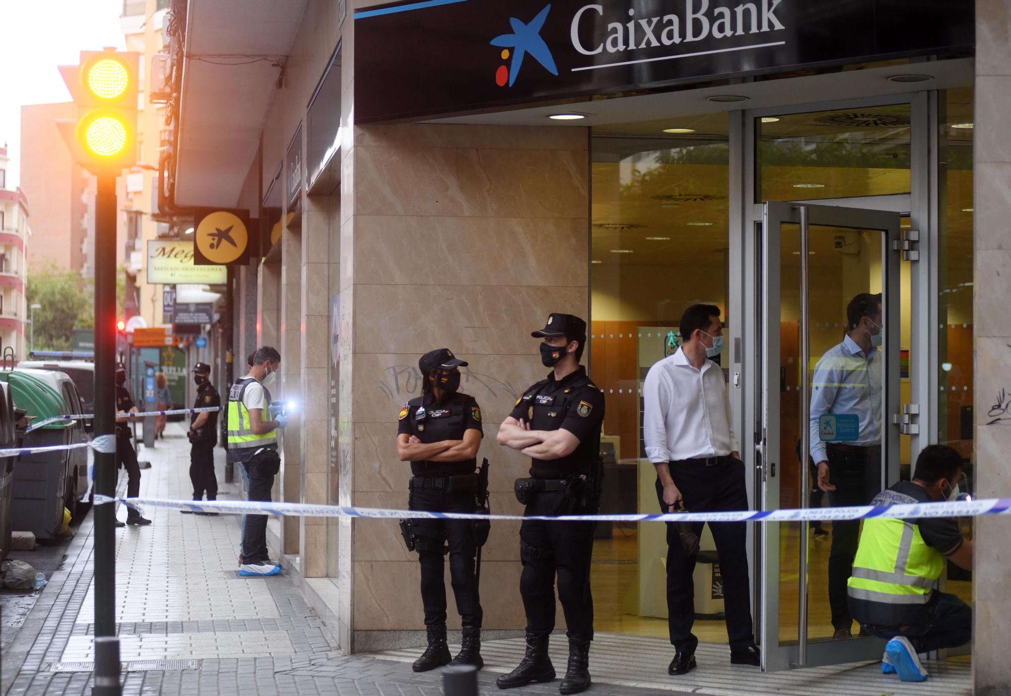 Atraco en una sucursal bancaria en Murcia