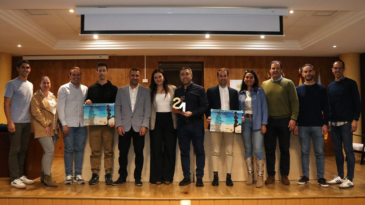 Protagonistas de la presentación de la prueba.