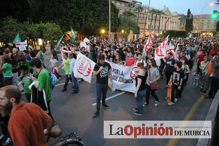 Manifestación contra la LOMCE en Murcia