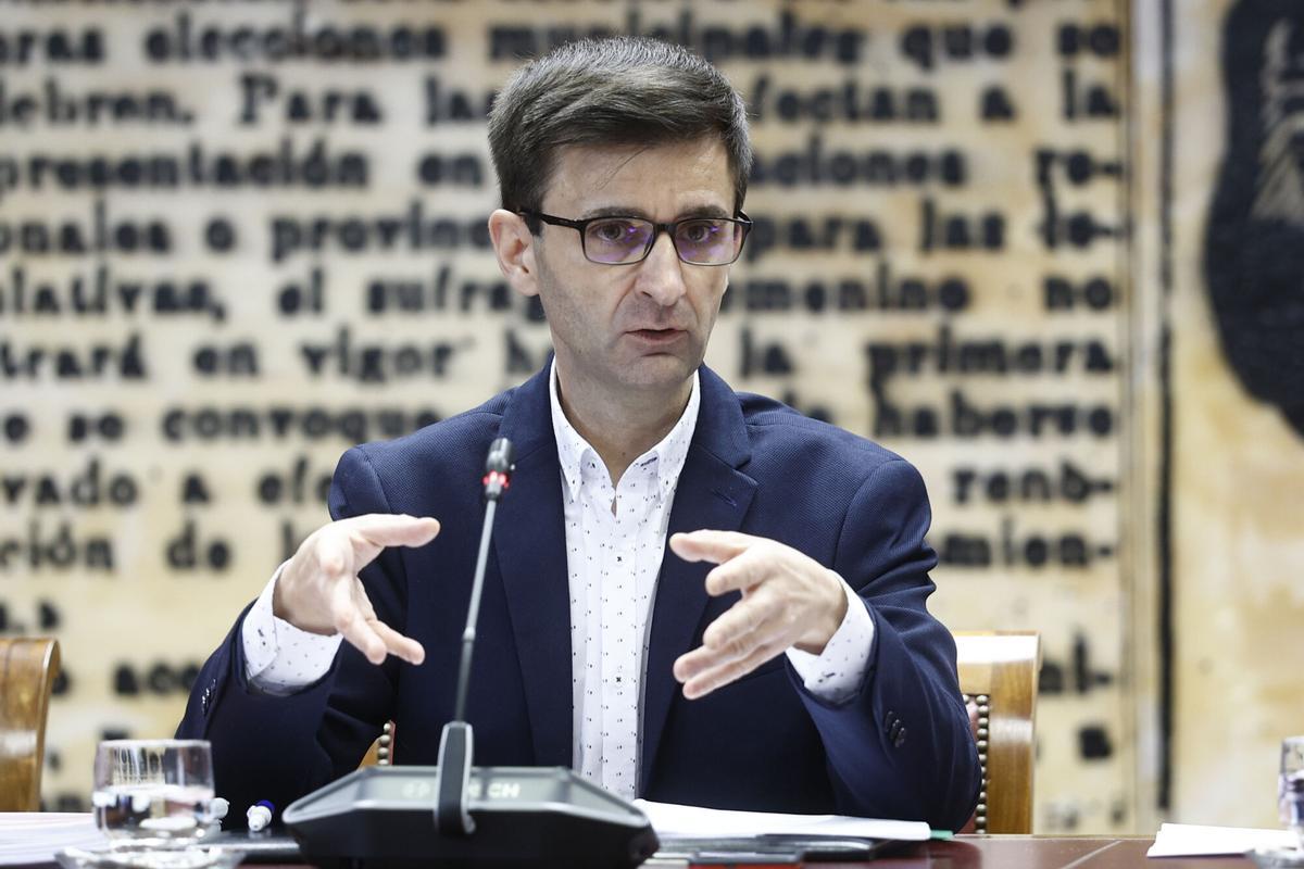 El presidente de RTVE, José Pablo López, comparece ante la Comisión Mixta de Control Parlamentario de la Corporación RTVE y sus sociedades, el pasado 6 de febrero.