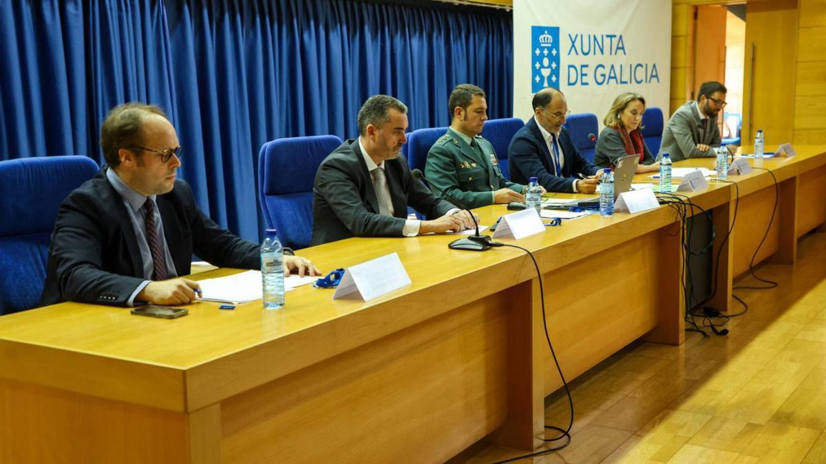 Una de las intervenciones del Congreso de Legislación Antinarcotráfico, este jueves, en A Estrada.