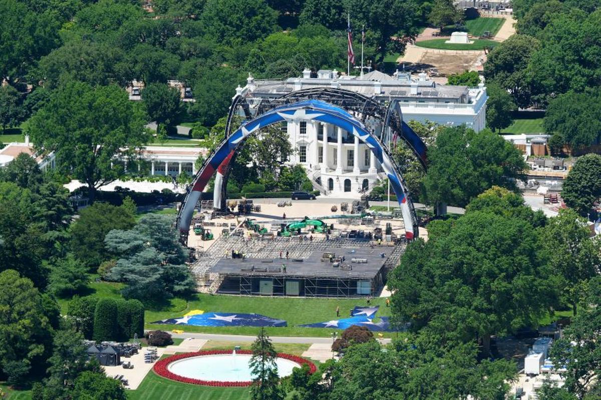 Los jardines de la Casa Blanca en Modo UFC