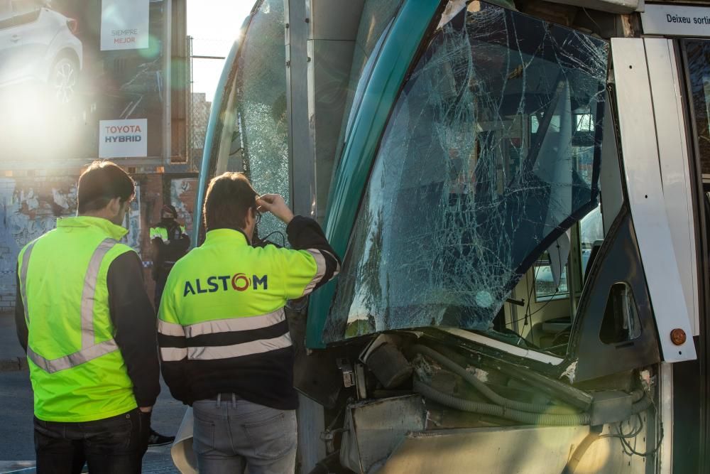 Accident del Trambesòs a Sant Adrià de Besòs