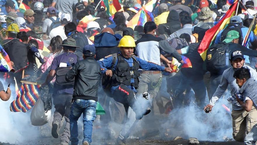 Seis muertos en Bolivia en los disturbios entre la policía y partidarios de Evo Morales