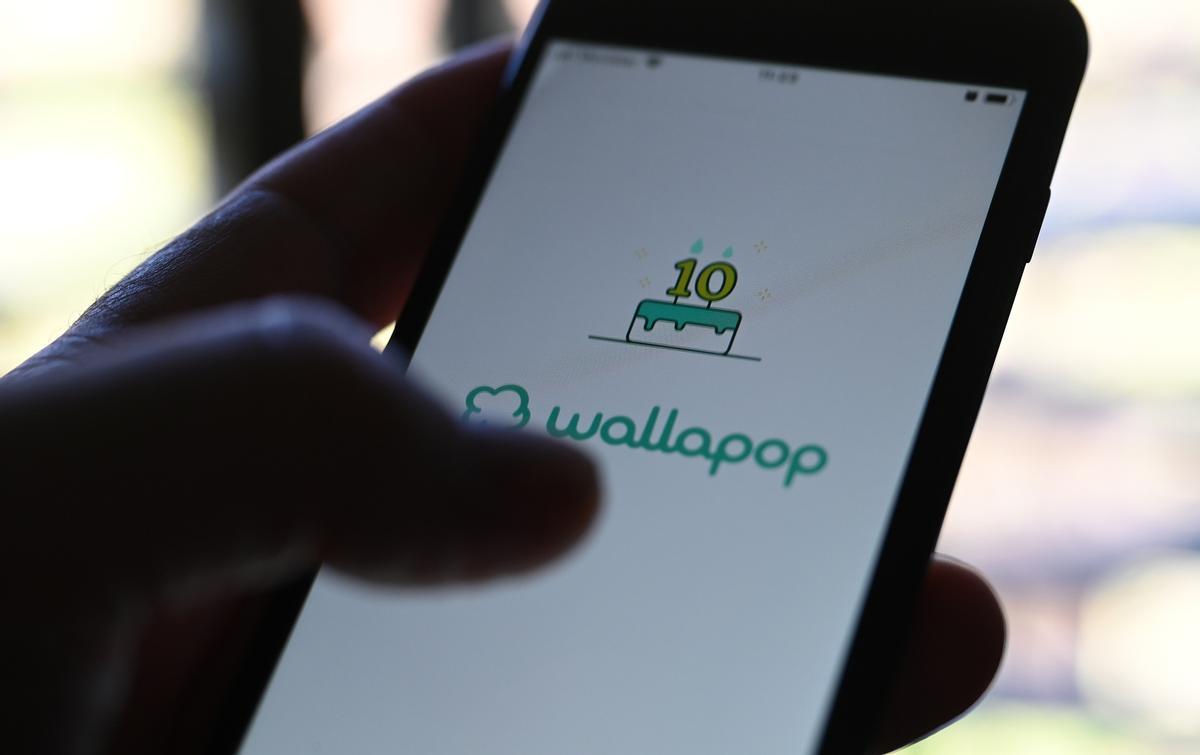 Acceso a la aplicación de Wallapop, donde se festeja su década de trayectoria.