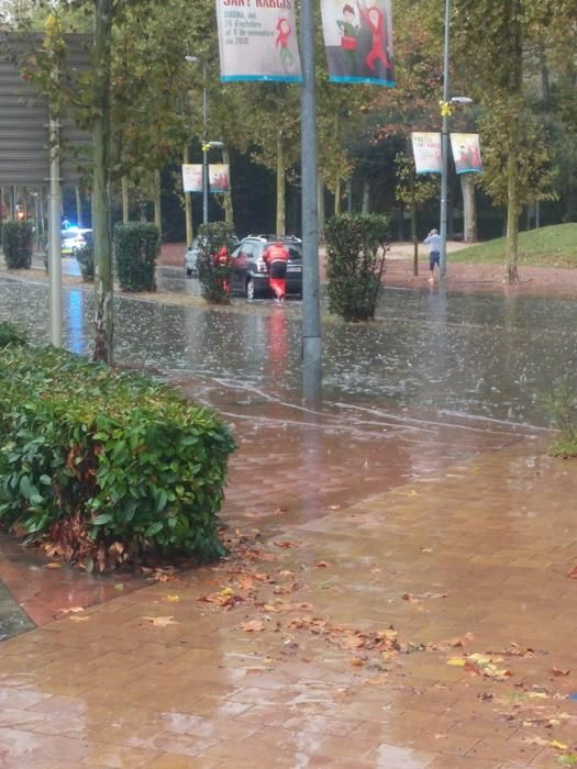 Efectes de la pluja a la ciutat de Girona