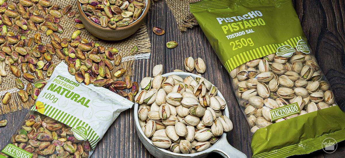 Pistachos sin gluten de Mercadona.