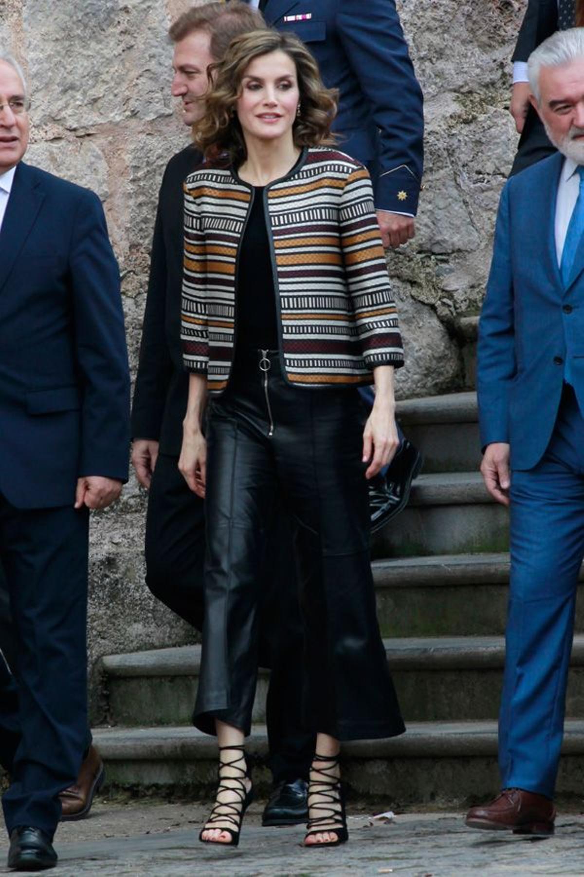 El look de Uterqüe de Letizia Ortiz en La Rioja