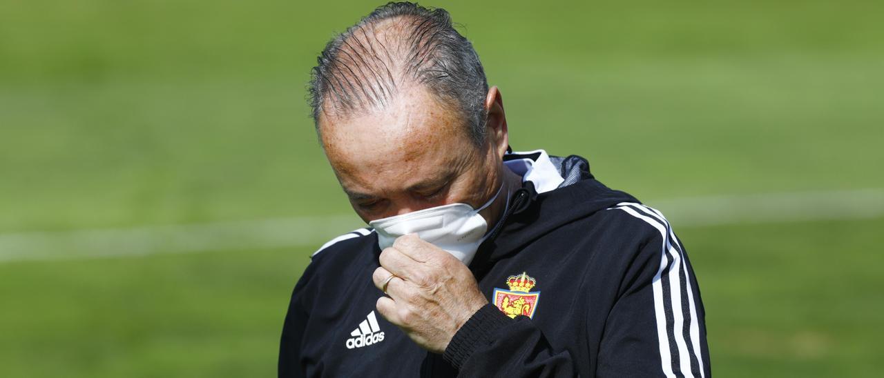 JIM, pensativo durante un entrenamiento de esta semana en la Ciudad Deportiva.