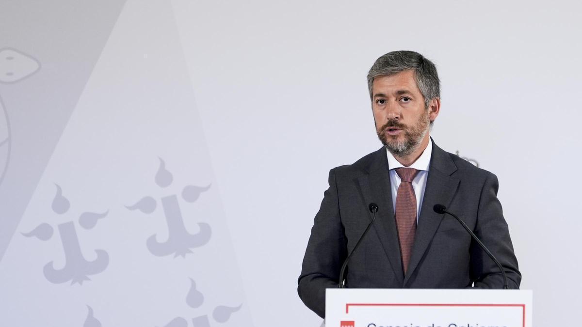 El portavoz del Gobierno de la Comunidad de Madrid, Miguel Ángel García Martín.