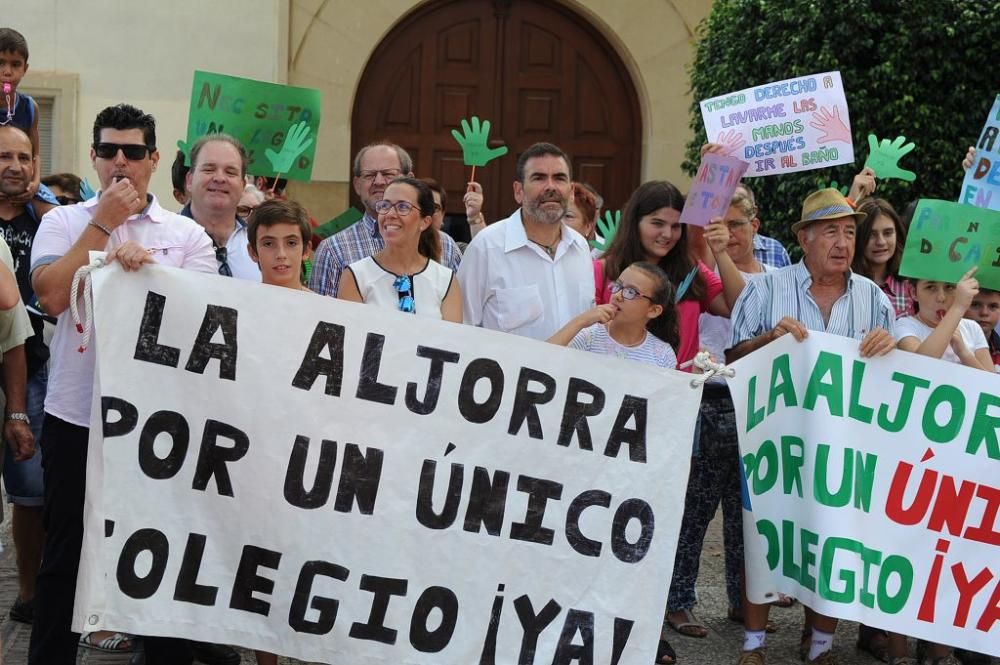 Manifestación de los padres de La Aljorra