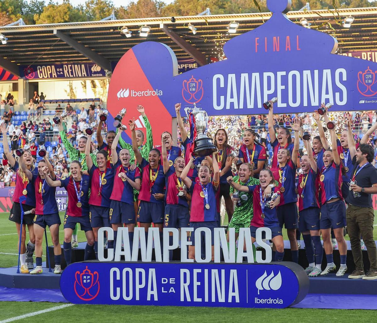 El Barça fa lluir la seva corona El Barça fa lluir la seva corona