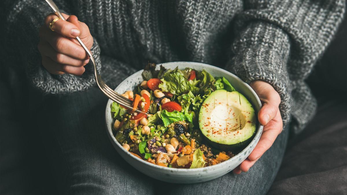 Una cena vegana es perfectamente saludable.