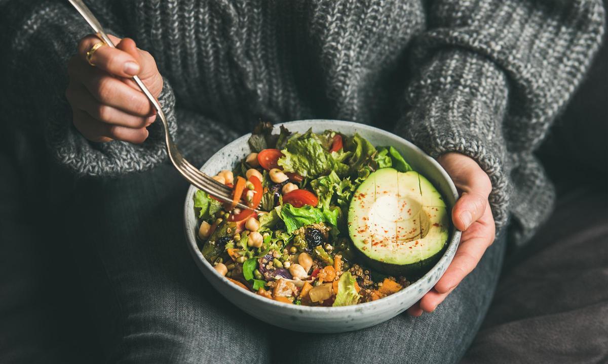 Una cena vegana es perfectamente saludable.