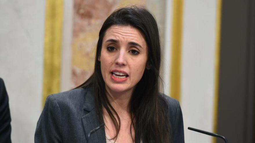 Irene Montero comparece en el Congreso.