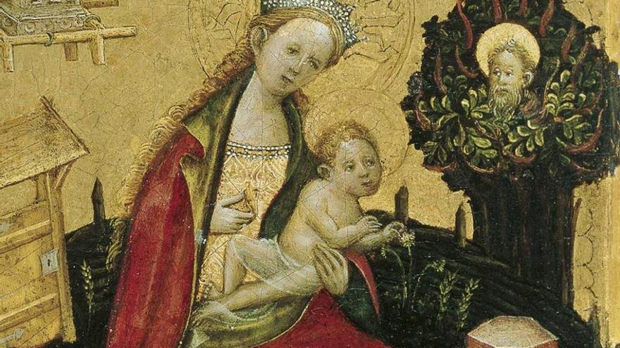 &quot;La Virgen y el Niño en el Hortus Conclusus&quot;, anónimo alemán.