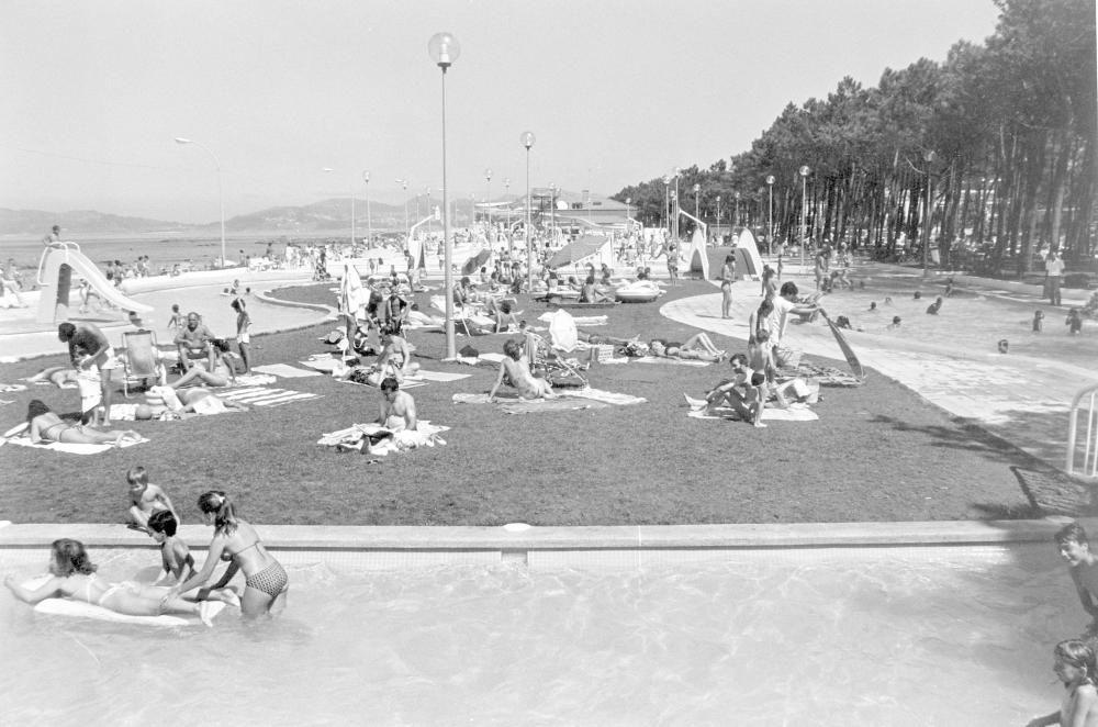 Playa de Samil (Vigo), en 1988.