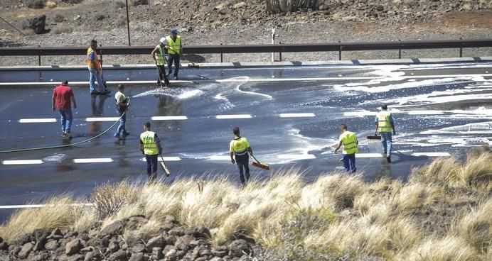 LAS PALMAS DE GRAN CANARIA A 03/07/2017 Apertura al tráfico del último tramo de la primera fase de la carretera de la Aldea. FOTO: J.PÉREZ CURBELO