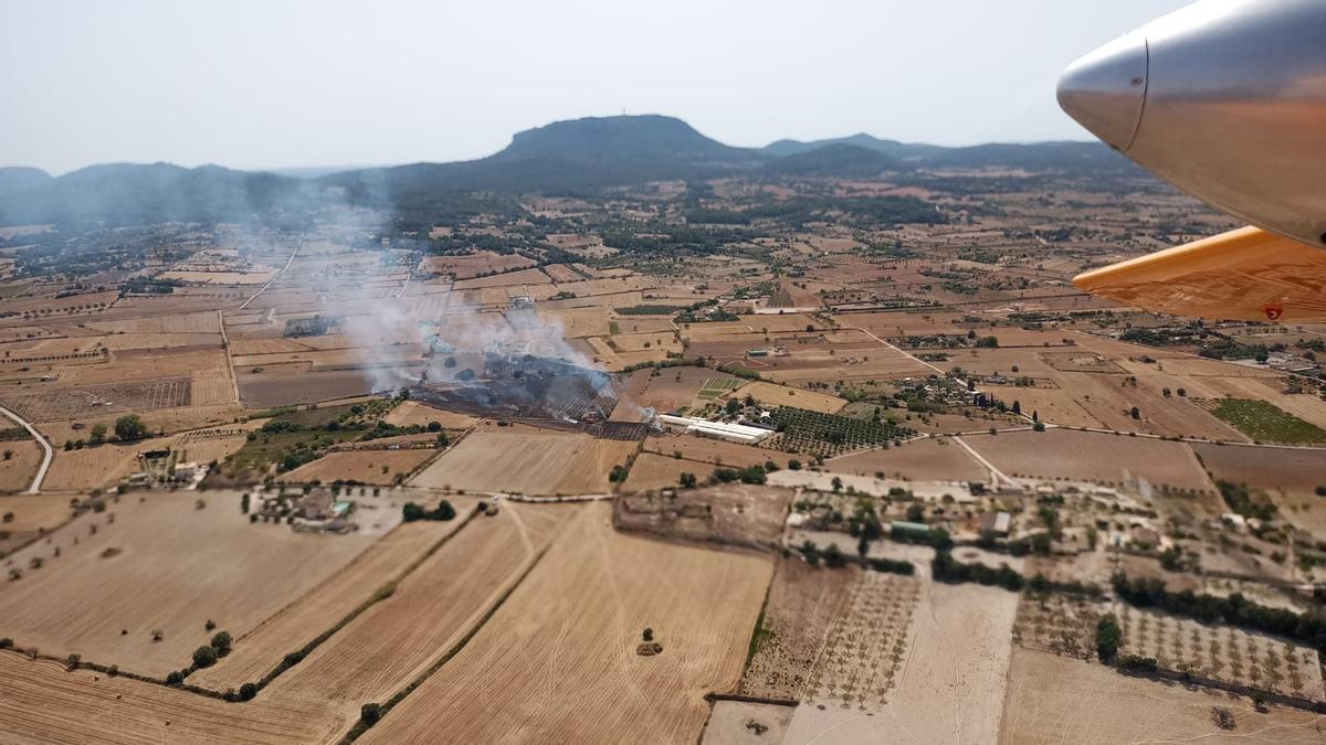 Área afectada por el incendio.