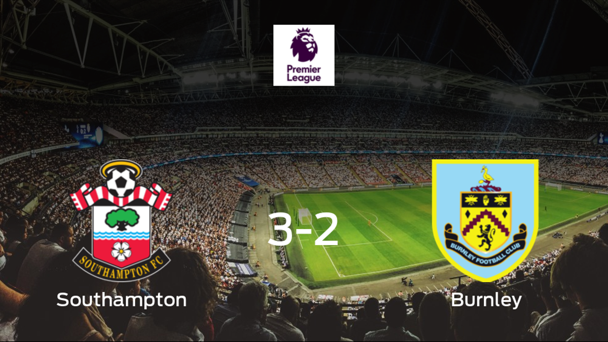 Triunfo del Southampton por 3-2 frente al Burnley