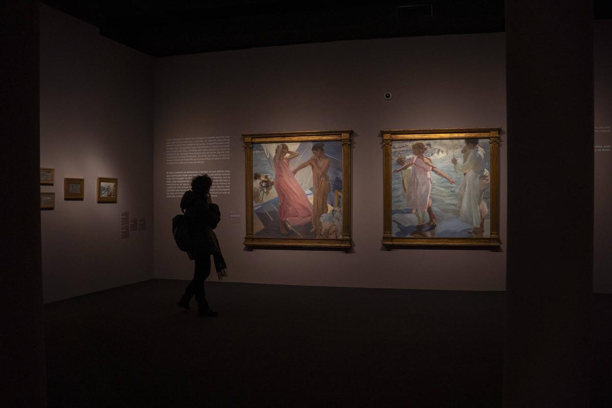 Una imagen de la exposición 'En el mar de Sorolla con Manuel Vicent'
