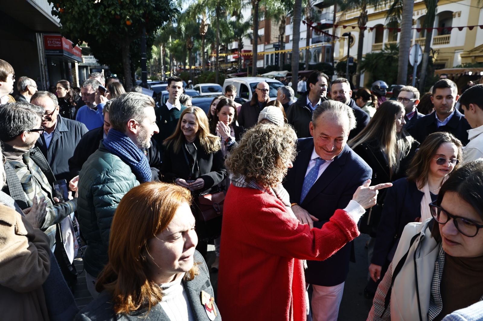 Almuerzo y paseíllo del PP y Vox en la Feria de Sant Blai en Torrent