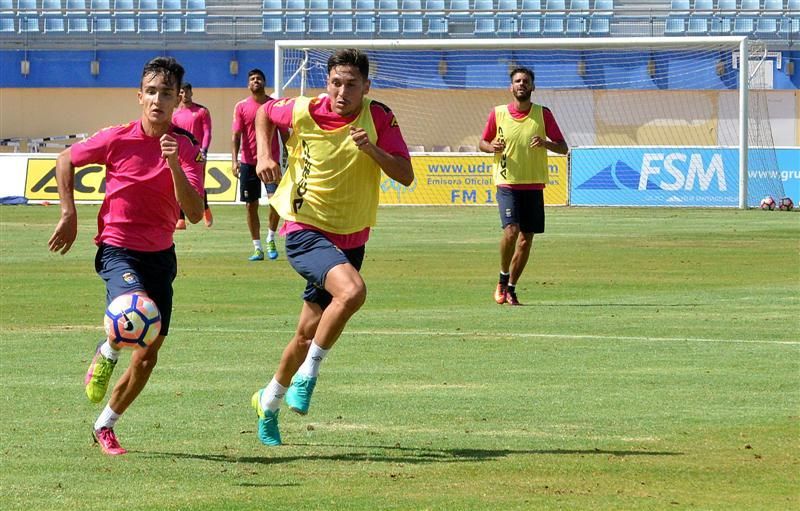 Fase final del entrenamiento de la UD Las Palmas