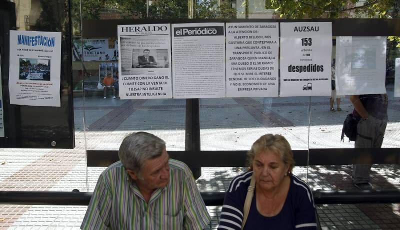 Fotogalería: Comienza la huelga del bus