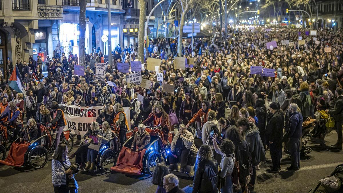 Manifestación del 8M en Barcelona