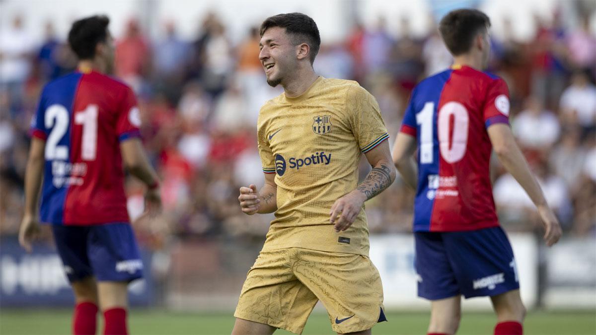 Antonio Aranda pudo jugar con el primer equipo en Olot, pero ahora está lesionado