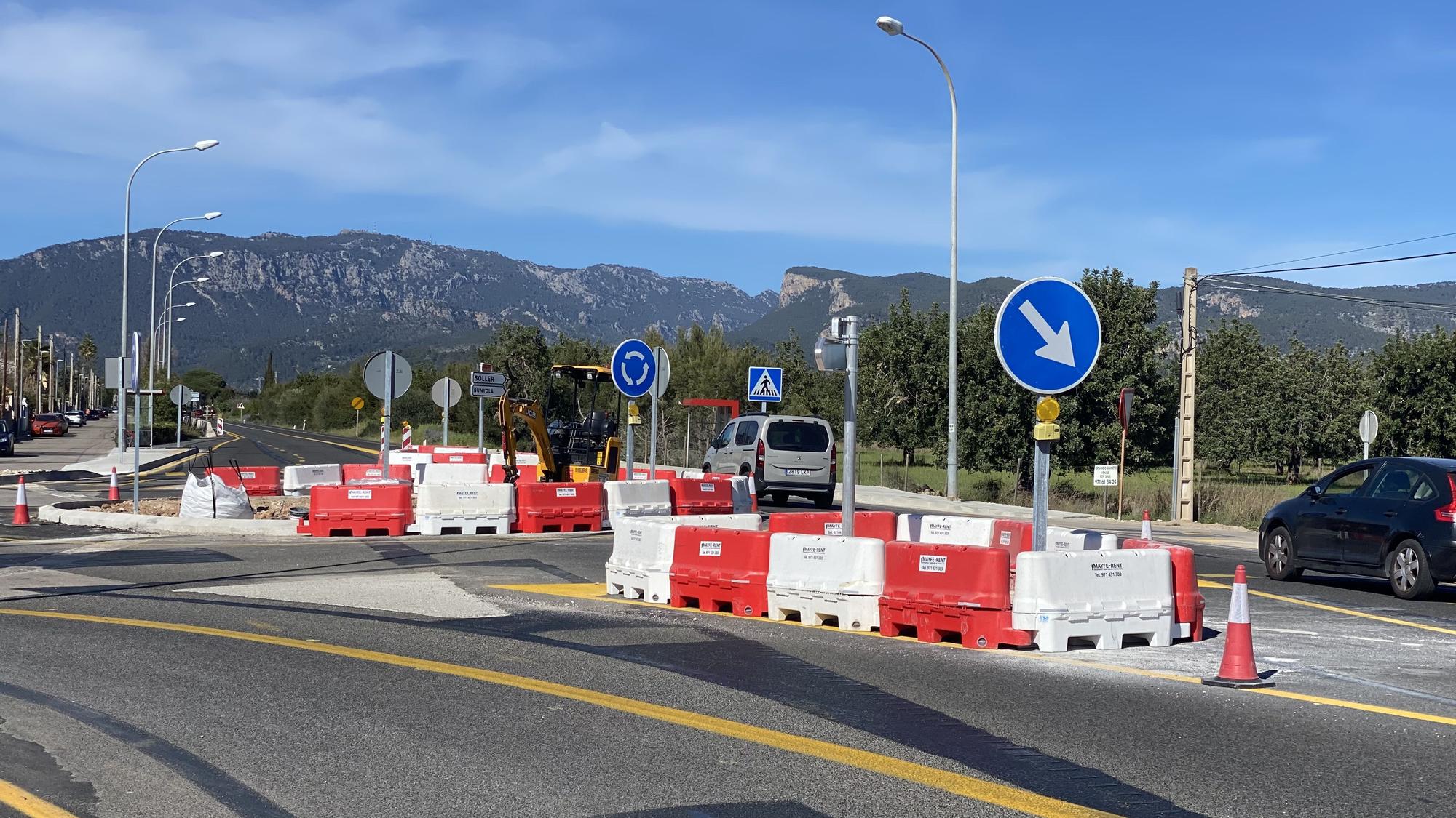 Carreteras de Mallorca: Las fotos de la nueva rotonda de Palmanyola, la octava en 14 kilómetros de la carretera de Sóller